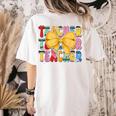 Teacher Pencil Coquette Bow Back To School Teacher Women's Comfort Colors T-Shirt Back Print Ivory Teacher Pencil Coquette Bow Back To School Teacher Women's Comfort Colors T-Shirt Back Print Ivory