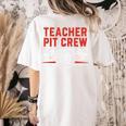 Teacher Pit Crew Race Car Driver Costume Men Women Kids Women's Comfort Colors T-Shirt Back Print Ivory Teacher Pit Crew Race Car Driver Costume Men Women Kids Women's Comfort Colors T-Shirt Back Print Ivory