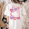 Teacher Positive Affirmations Candy Heart Valentine's Day Women's Comfort Colors T-Shirt Back Print Ivory Teacher Positive Affirmations Candy Heart Valentine's Day Women's Comfort Colors T-Shirt Back Print Ivory