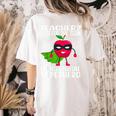 Teacher I Prefer The Term Educational Superhero Women's Comfort Colors T-Shirt Back Print Ivory