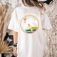 Teacher-Saurus Dinosaur Teacher Design T-Rex Design Women's Comfort Colors T-Shirt Back Print Ivory