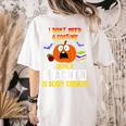 Being a Teacher Is Scary Enough Halloween Women's Comfort Colors T-Shirt Back Print Ivory Being a Teacher Is Scary Enough Halloween Women's Comfort Colors T-Shirt Back Print Ivory