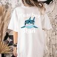 Teacher Shark Teacher For Men Women Women's Comfort Colors T-Shirt Back Print Ivory