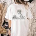 Teacher Skeleton Messy Bun I'Ll Just Wait Until Its Quiet Women's Comfort Colors T-Shirt Back Print Ivory Teacher Skeleton Messy Bun I'Ll Just Wait Until Its Quiet Women's Comfort Colors T-Shirt Back Print Ivory