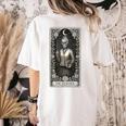 The Teacher Skeleton Tarot Card Women's Comfort Colors T-Shirt Back Print Ivory The Teacher Skeleton Tarot Card Women's Comfort Colors T-Shirt Back Print Ivory