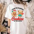Teacher Of Smart Cookies Cute Gingerbread Teacher Christmas Women's Comfort Colors T-Shirt Back Print Ivory Teacher Of Smart Cookies Cute Gingerbread Teacher Christmas Women's Comfort Colors T-Shirt Back Print Ivory