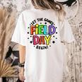 Teacher Student Field Day Let The Games Begin Field Day Women's Comfort Colors T-Shirt Back Print Ivory Teacher Student Field Day Let The Games Begin Field Day Women's Comfort Colors T-Shirt Back Print Ivory