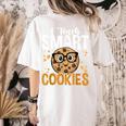 Teacher I Teach Smart Cookies Nerd Women's Comfort Colors T-Shirt Back Print Ivory Teacher I Teach Smart Cookies Nerd Women's Comfort Colors T-Shirt Back Print Ivory