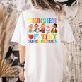 Teacher Of Tiny Superheroes Teach 100th Day Of School Women's Comfort Colors T-Shirt Back Print Ivory Teacher Of Tiny Superheroes Teach 100th Day Of School Women's Comfort Colors T-Shirt Back Print Ivory