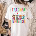 Teacher Of Tiny Superheroes Women's Comfort Colors T-Shirt Back Print Ivory Teacher Of Tiny Superheroes Women's Comfort Colors T-Shirt Back Print Ivory