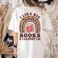 Teacher-TShirt I Like Big Books & I Cannot Lie Reading For Women Women's Comfort Colors T-Shirt Back Print Ivory