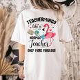 Teachermingo Like A Normal Teacher Only More Fabulous Women's Comfort Colors T-Shirt Back Print Ivory Teachermingo Like A Normal Teacher Only More Fabulous Women's Comfort Colors T-Shirt Back Print Ivory
