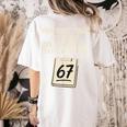 Teachers 67 Meme Women's Comfort Colors T-Shirt Back Print Ivory