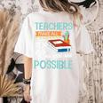 Teachers Make All Other Professions Possible Back To School For Men Women Women's Comfort Colors T-Shirt Back Print Ivory Teachers Make All Other Professions Possible Back To School For Men Women Women's Comfort Colors T-Shirt Back Print Ivory