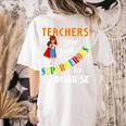 Teachers Are Superheroes Graduation School Teachers Women's Comfort Colors T-Shirt Back Print Ivory Teachers Are Superheroes Graduation School Teachers Women's Comfort Colors T-Shirt Back Print Ivory