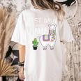 Teachers Testing Day Test Day No Prob Llama Teacher Women's Comfort Colors T-Shirt Back Print Ivory Teachers Testing Day Test Day No Prob Llama Teacher Women's Comfort Colors T-Shirt Back Print Ivory