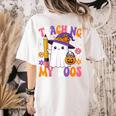 Teaching My Boos Ghost Teacher Cute Pencil Halloween Teacher Women's Comfort Colors T-Shirt Back Print Ivory Teaching My Boos Ghost Teacher Cute Pencil Halloween Teacher Women's Comfort Colors T-Shirt Back Print Ivory
