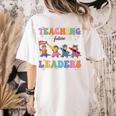 Teaching Future Leaders Otter Back To School Teacher Women's Comfort Colors T-Shirt Back Print Ivory Teaching Future Leaders Otter Back To School Teacher Women's Comfort Colors T-Shirt Back Print Ivory