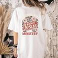 Teaching Kids About Jesus Is My Ministry Christian Teacher Women's Comfort Colors T-Shirt Back Print Ivory Teaching Kids About Jesus Is My Ministry Christian Teacher Women's Comfort Colors T-Shirt Back Print Ivory