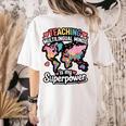 Teaching Multilingual Minds Learners English ESL Teacher Women's Comfort Colors T-Shirt Back Print Ivory Teaching Multilingual Minds Learners English ESL Teacher Women's Comfort Colors T-Shirt Back Print Ivory
