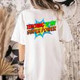 Teaching Is My Superpower Comic Back To School Teacher Women's Comfort Colors T-Shirt Back Print Ivory Teaching Is My Superpower Comic Back To School Teacher Women's Comfort Colors T-Shirt Back Print Ivory