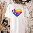 Teaching Is a Work Of Heart Tie Dye Hippie For Teacher For Men Women Girls Kids Women's Comfort Colors T-Shirt Back Print Ivory