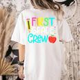Team 1st Grade Crew Back To School 1st Grade Teacher Kids Women's Comfort Colors T-Shirt Back Print Ivory Team 1st Grade Crew Back To School 1st Grade Teacher Kids Women's Comfort Colors T-Shirt Back Print Ivory