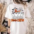 Team 5th Grade Boo Crew Halloween Teacher Student Costume Women's Comfort Colors T-Shirt Back Print Ivory