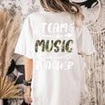 Team Music Teacher Camo Teacher Student Back To School Women's Comfort Colors T-Shirt Back Print Ivory Team Music Teacher Camo Teacher Student Back To School Women's Comfort Colors T-Shirt Back Print Ivory