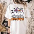 Team Preschool Boo Crew Halloween Teacher Student Costume Women's Comfort Colors T-Shirt Back Print Ivory