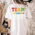 Team RSP RSP Teacher Kindergarten Teacher Women's Comfort Colors T-Shirt Back Print Ivory Team RSP RSP Teacher Kindergarten Teacher Women's Comfort Colors T-Shirt Back Print Ivory