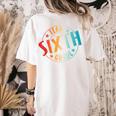 Team Sixth Grade Teacher Student Back To School 6th Grade Women's Comfort Colors T-Shirt Back Print Ivory