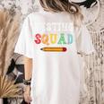 Testing Squad Costume Test Day Teacher Student School Women's Comfort Colors T-Shirt Back Print Ivory Testing Squad Costume Test Day Teacher Student School Women's Comfort Colors T-Shirt Back Print Ivory