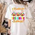 Thankful For My 3rd Grade Turkeys Thanksgiving Teacher Kids Women's Comfort Colors T-Shirt Back Print Ivory Thankful For My 3rd Grade Turkeys Thanksgiving Teacher Kids Women's Comfort Colors T-Shirt Back Print Ivory