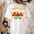 Thankful For My Little Turkeys Teacher Thanksgiving Teachers Women's Comfort Colors T-Shirt Back Print Ivory Thankful For My Little Turkeys Teacher Thanksgiving Teachers Women's Comfort Colors T-Shirt Back Print Ivory