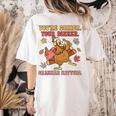 Thanksgiving Grammar Thankful English Teacher Fall Turkey Women's Comfort Colors T-Shirt Back Print Ivory