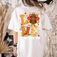 Thanksgiving Love Kindergarten Teacher Turkey Autumn Fall Women's Comfort Colors T-Shirt Back Print Ivory Thanksgiving Love Kindergarten Teacher Turkey Autumn Fall Women's Comfort Colors T-Shirt Back Print Ivory