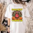 Thanksgiving I Teach Coolest Turkeys Teacher Fall Women Men Women's Comfort Colors T-Shirt Back Print Ivory Thanksgiving I Teach Coolest Turkeys Teacher Fall Women Men Women's Comfort Colors T-Shirt Back Print Ivory
