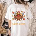 Thanksgiving Teacher Turkey Lets Eat Kids Punctuation Women's Comfort Colors T-Shirt Back Print Ivory Thanksgiving Teacher Turkey Lets Eat Kids Punctuation Women's Comfort Colors T-Shirt Back Print Ivory
