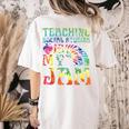 Tie Dye Teaching Social Studies Is My Jam Sunglasses Teacher Women's Comfort Colors T-Shirt Back Print Ivory Tie Dye Teaching Social Studies Is My Jam Sunglasses Teacher Women's Comfort Colors T-Shirt Back Print Ivory