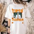 This Is My Tired Teacher Costume Halloween Costumes Women's Comfort Colors T-Shirt Back Print Ivory This Is My Tired Teacher Costume Halloween Costumes Women's Comfort Colors T-Shirt Back Print Ivory