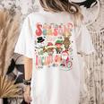 Tis The Season For Inclusion Christmas Sped Teacher Women's Comfort Colors T-Shirt Back Print Ivory