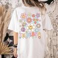 TK Vibes Back To School TK Girl Kid TK Team TK Teacher Women Women's Comfort Colors T-Shirt Back Print Ivory