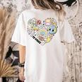 TK Vibes Back To School TK Kid Girl TK Team TK Teacher Women Women's Comfort Colors T-Shirt Back Print Ivory