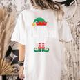 The Toddler Teacher Elf Christmas Matching Family Women's Comfort Colors T-Shirt Back Print Ivory The Toddler Teacher Elf Christmas Matching Family Women's Comfort Colors T-Shirt Back Print Ivory