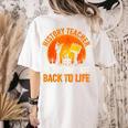 History Teacher Brings Past Back To Life Halloween Zombie Women's Comfort Colors T-Shirt Back Print Ivory History Teacher Brings Past Back To Life Halloween Zombie Women's Comfort Colors T-Shirt Back Print Ivory
