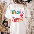 Tough Enough To Be A Teacher Crazy Enough To Love It Women's Comfort Colors T-Shirt Back Print Ivory Tough Enough To Be A Teacher Crazy Enough To Love It Women's Comfort Colors T-Shirt Back Print Ivory