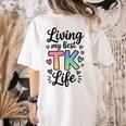 Transitional Kindergarten TK Teacher Women's Comfort Colors T-Shirt Back Print Ivory Transitional Kindergarten TK Teacher Women's Comfort Colors T-Shirt Back Print Ivory