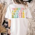 Twinning With My Teacher Bestie Twin Day Matching Teachers For Men Women Girls Kids Women's Comfort Colors T-Shirt Back Print Ivory Twinning With My Teacher Bestie Twin Day Matching Teachers For Men Women Girls Kids Women's Comfort Colors T-Shirt Back Print Ivory