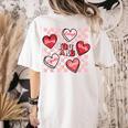 Valentine You Are Loved Worthy Enough Candy Heart Teacher For Men Women Girls Kids Women's Comfort Colors T-Shirt Back Print Ivory